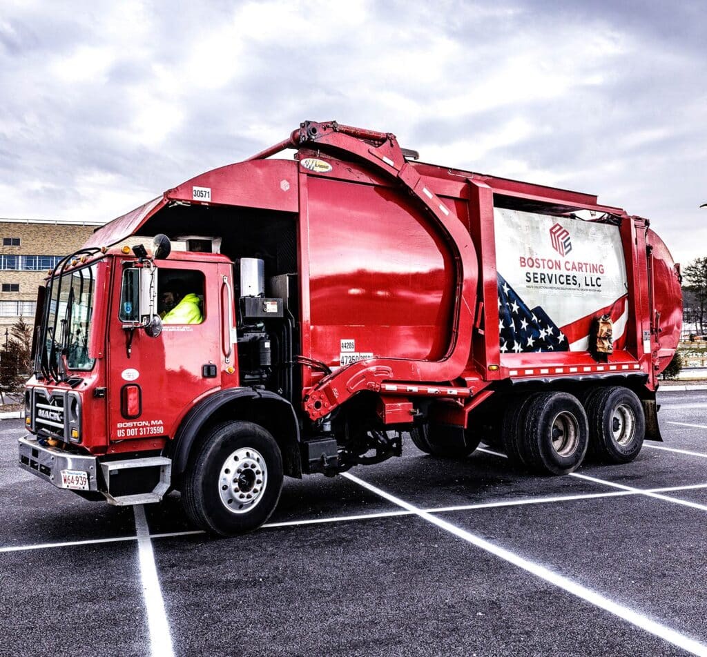 Front Load Truck - Boston Carting Services - Waste Management Services